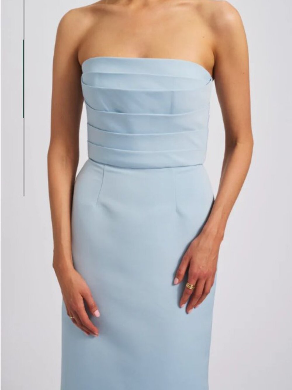 Amsale Sonia Strapless Bridesmaid Dress - Picture 4 of 4